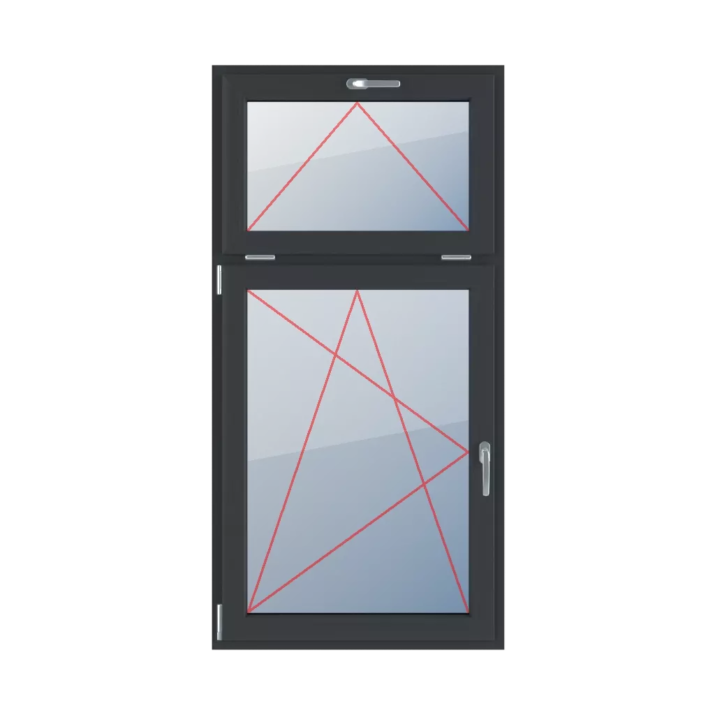 Tilt with a handle at the top, tilt and turn left windows types-of-windows double-leaf vertical-asymmetric-division-30-70  