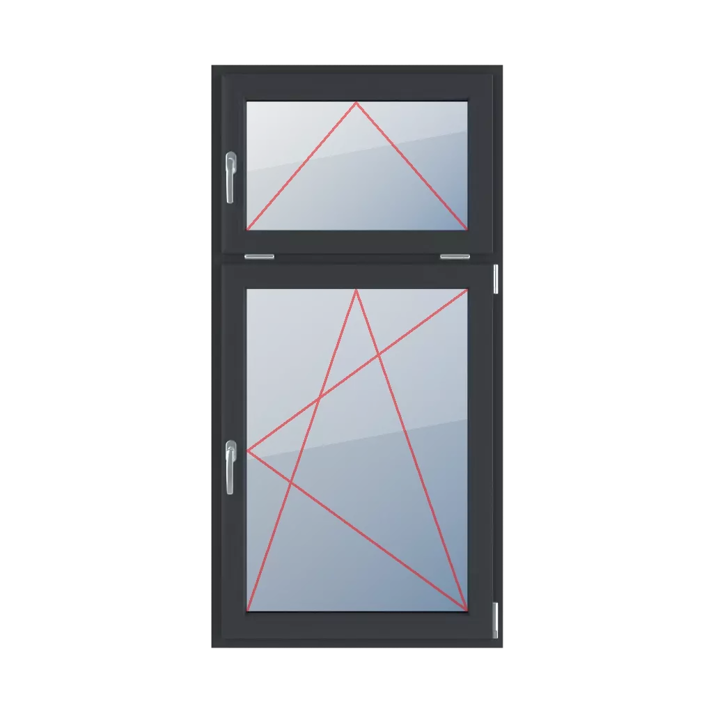 Tilt with a handle on the left, tilt and turn right windows types-of-windows double-leaf vertical-asymmetric-division-30-70  