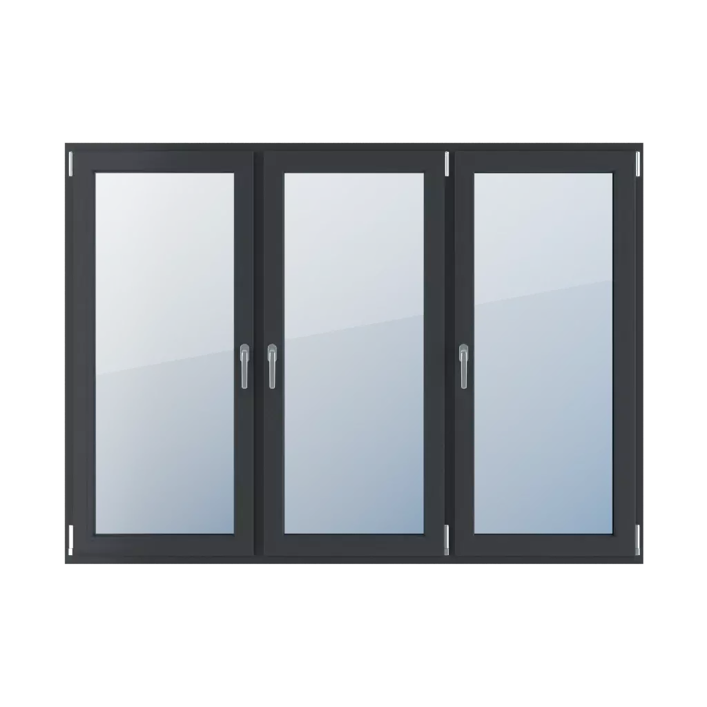 Triple-leaf products pvc-windows    