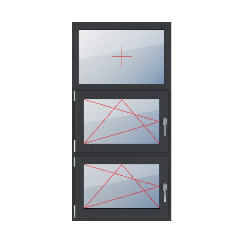 Fixed glazing in a frame, left-hand turn-tilt glazing, left turn-tilt glazing windows types-of-windows triple-leaf vertical-symmetrical-division-33-33-33 fixed-glazing-in-a-frame-left-hand-turn-tilt-glazing-left-turn-tilt-glazing 