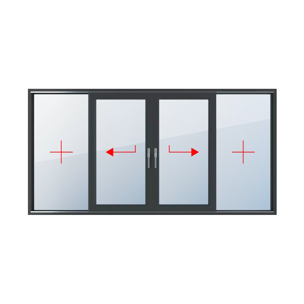 Fixed glazing, sliding left, sliding right windows types-of-windows patio-sliding-door-smart-slide four-leaf fixed-glazing-sliding-left-sliding-right