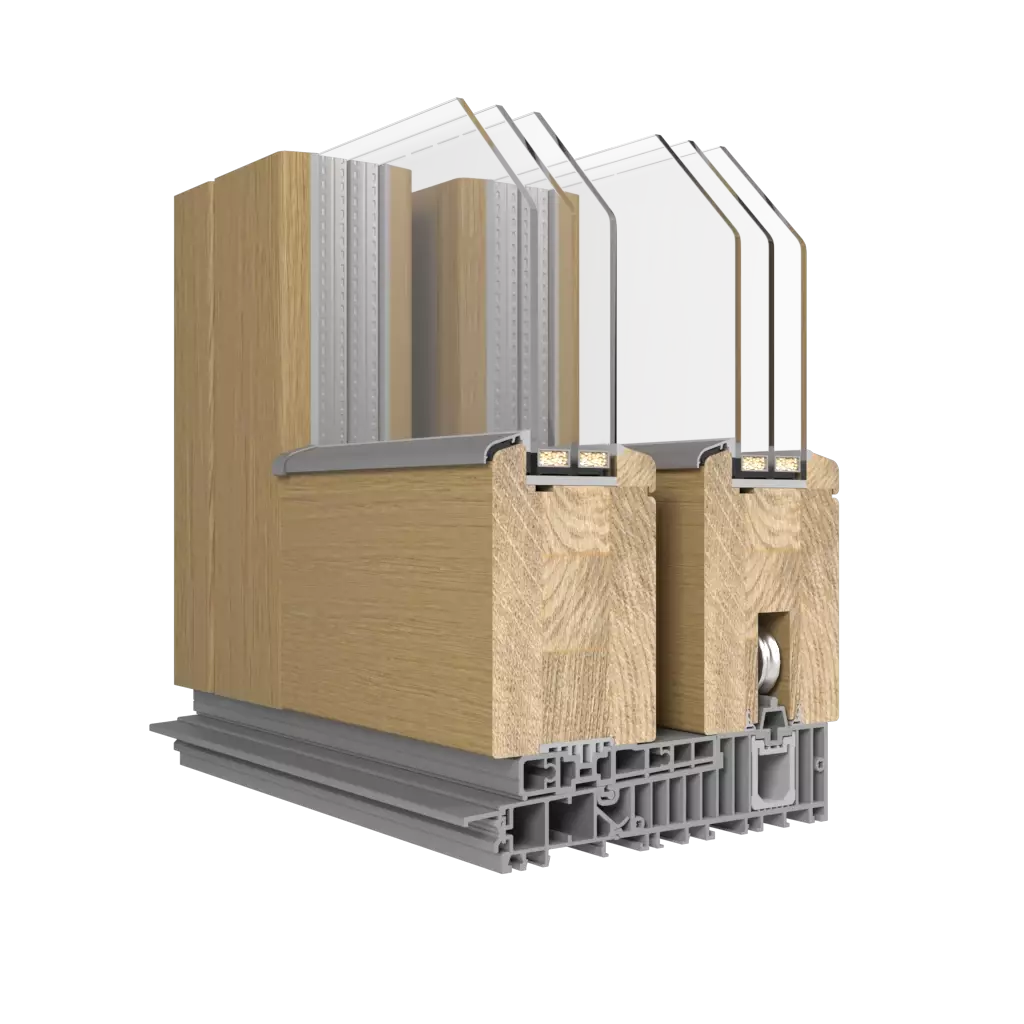 HST SOFT-LINE With aluminum overlay windows window-profiles cdm hst-soft-line