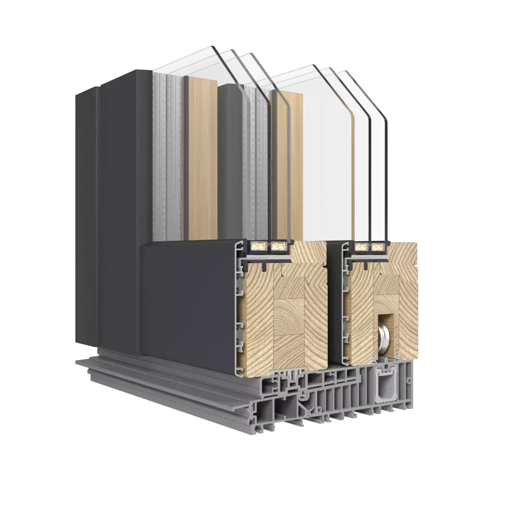 HST-ALU With aluminum overlay windows window-profiles cdm hst