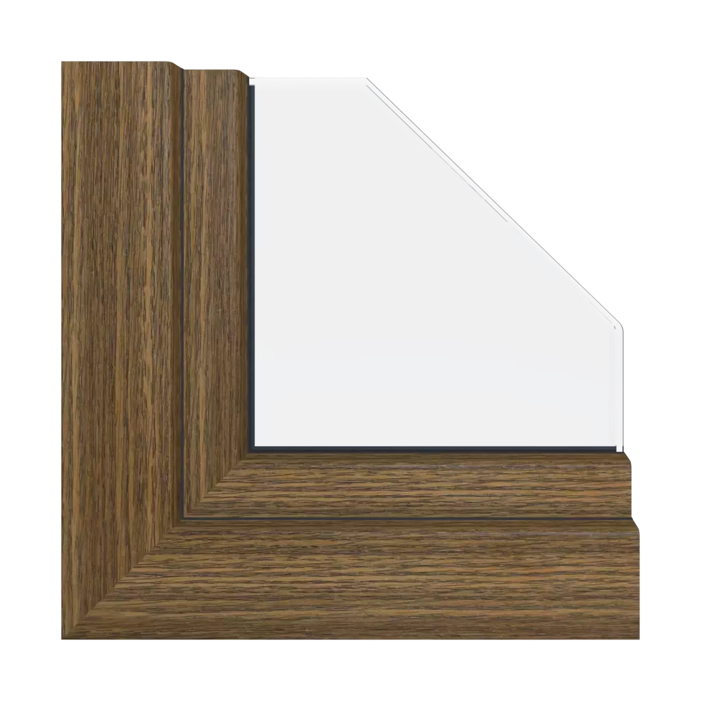 Rustic oak products window-packages premium-pvc   