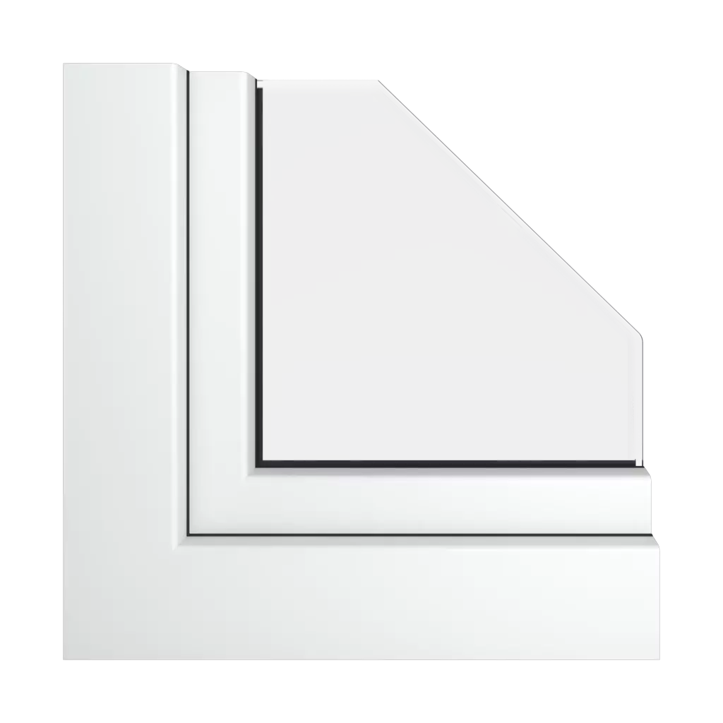 Ultra-matt white windows window-profiles veka perfectline-standard