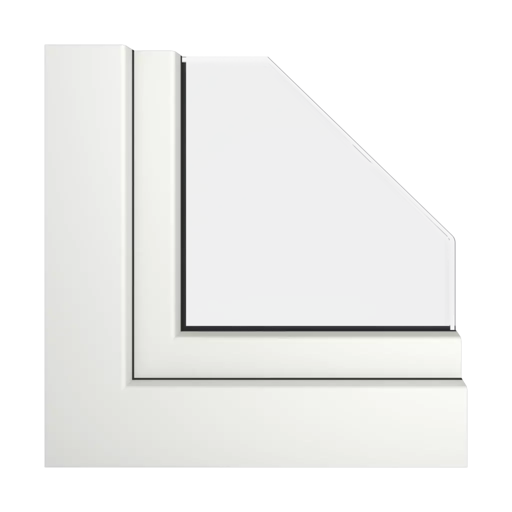 Milky white ultramatt windows window-profiles veka perfectline-standard