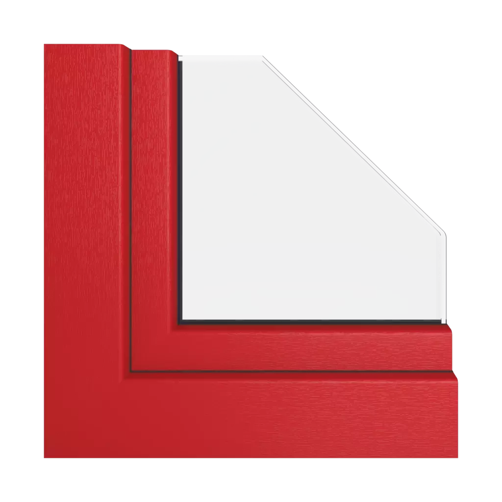 Carmine red windows window-color veka-colors carmine-red