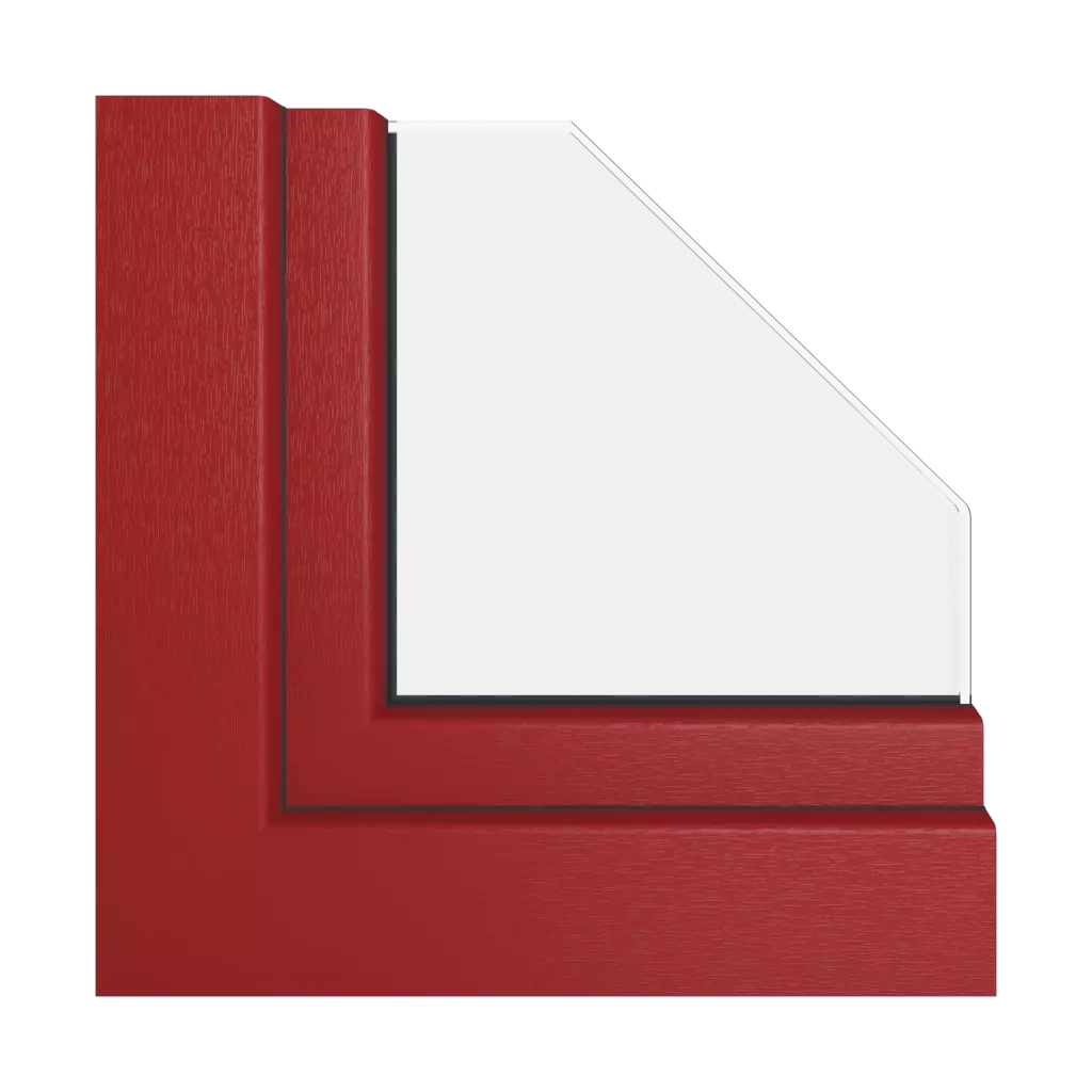 Red-brown windows window-color veka-colors red-brown