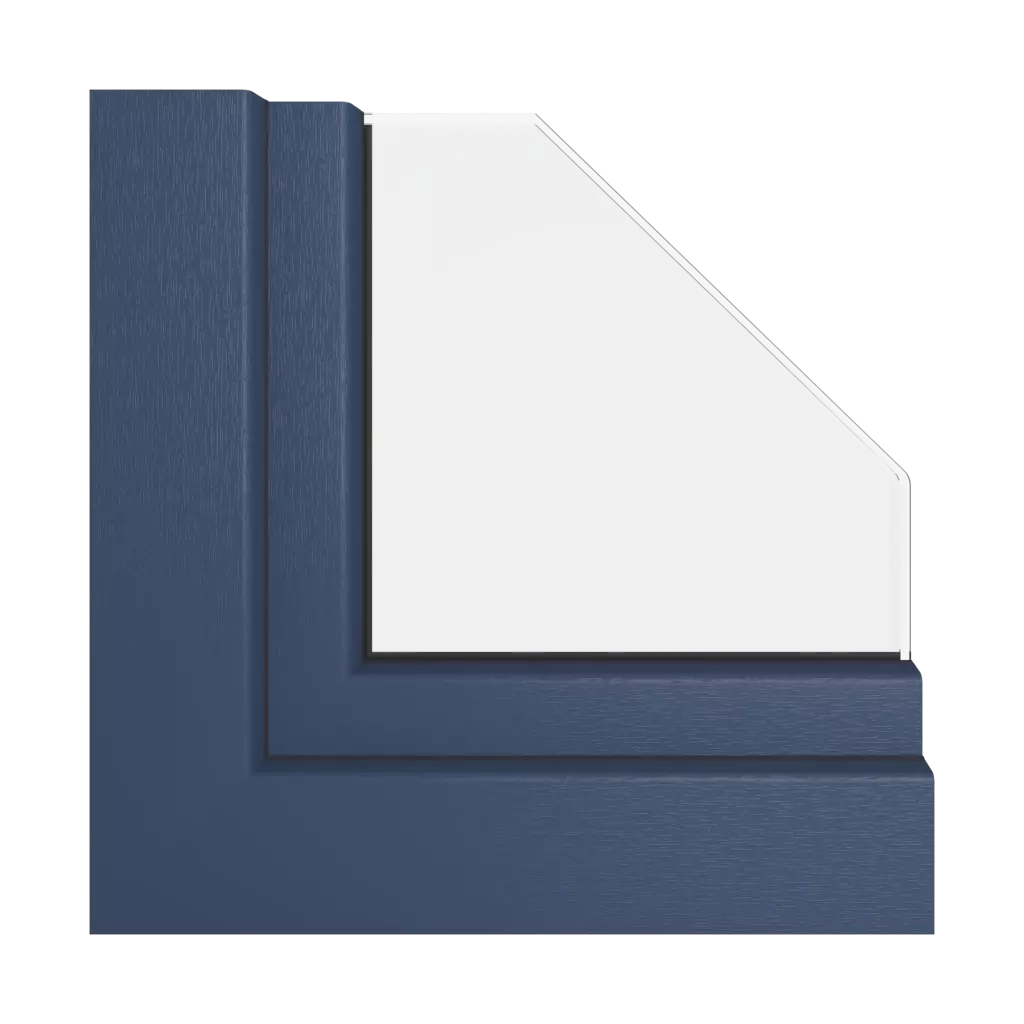 Cobalt blue windows window-profiles veka perfectline-standard