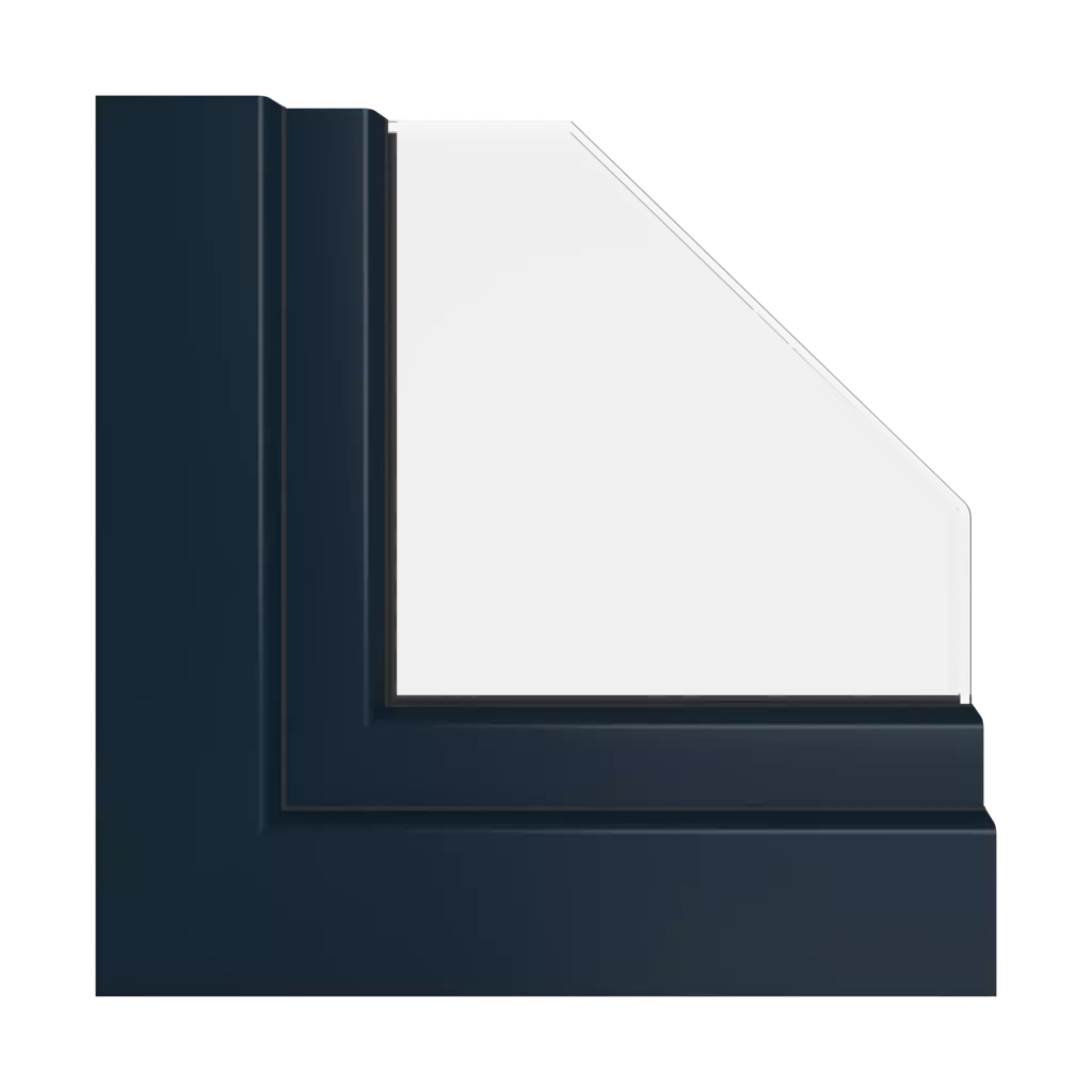 Navy blue ultramatt windows window-profiles veka vekaslide-82