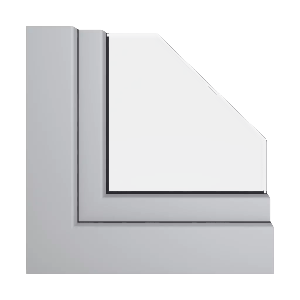 Platinum gray ultramatt windows window-profiles veka perfectline-standard