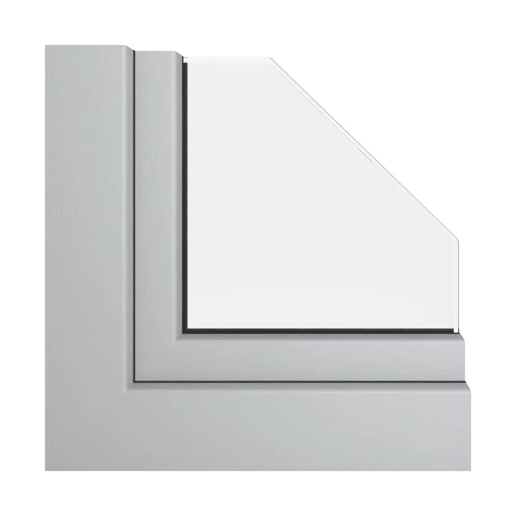 Silver gray windows window-profiles veka vekaslide-82