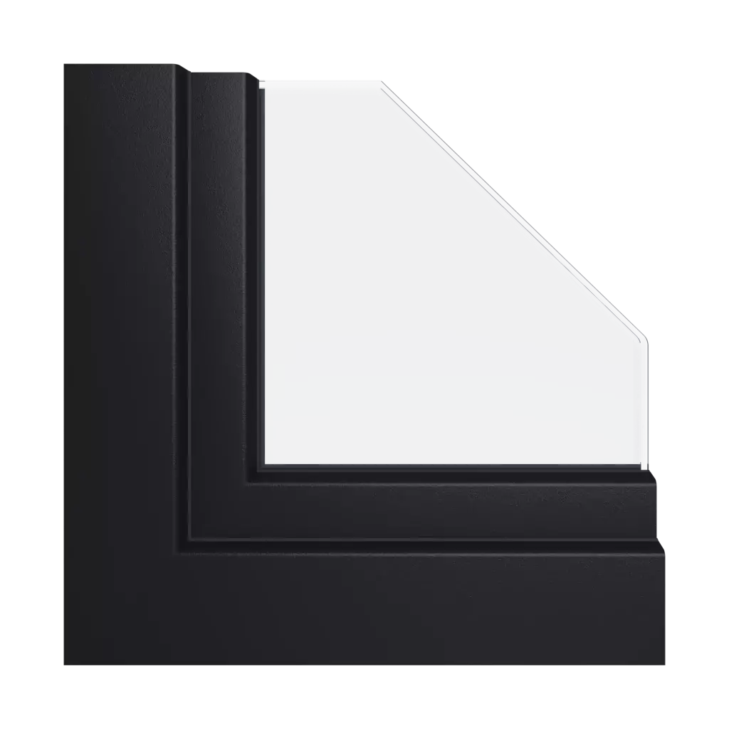 Jet black ✨ windows glass glass-count triple-glazed 