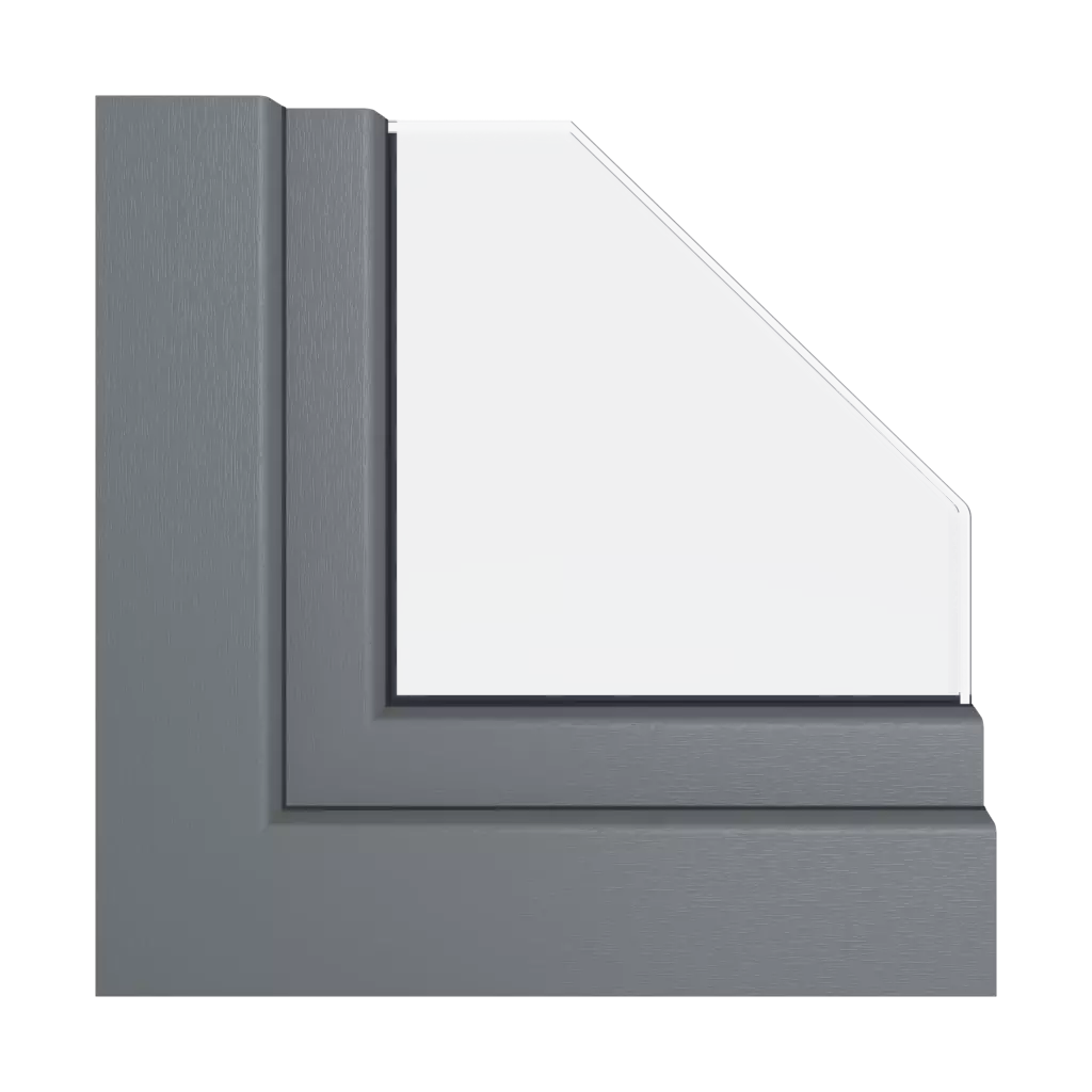 Slate gray windows window-profiles veka perfectline-standard
