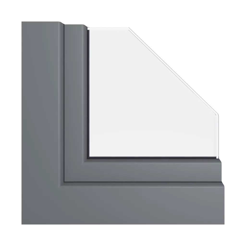 Slate gray smooth windows window-profiles veka perfectline-standard
