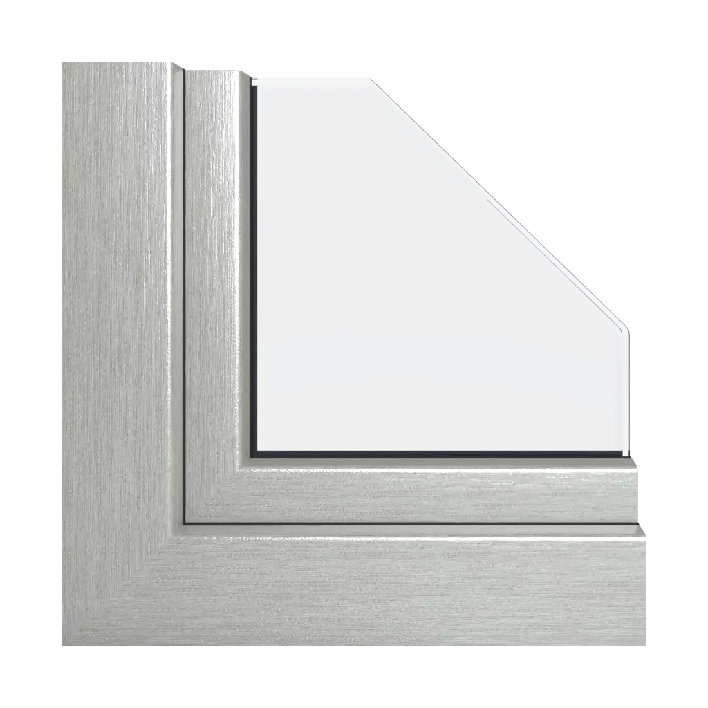 Brushed aluminum windows window-color veka-colors brushed-aluminum