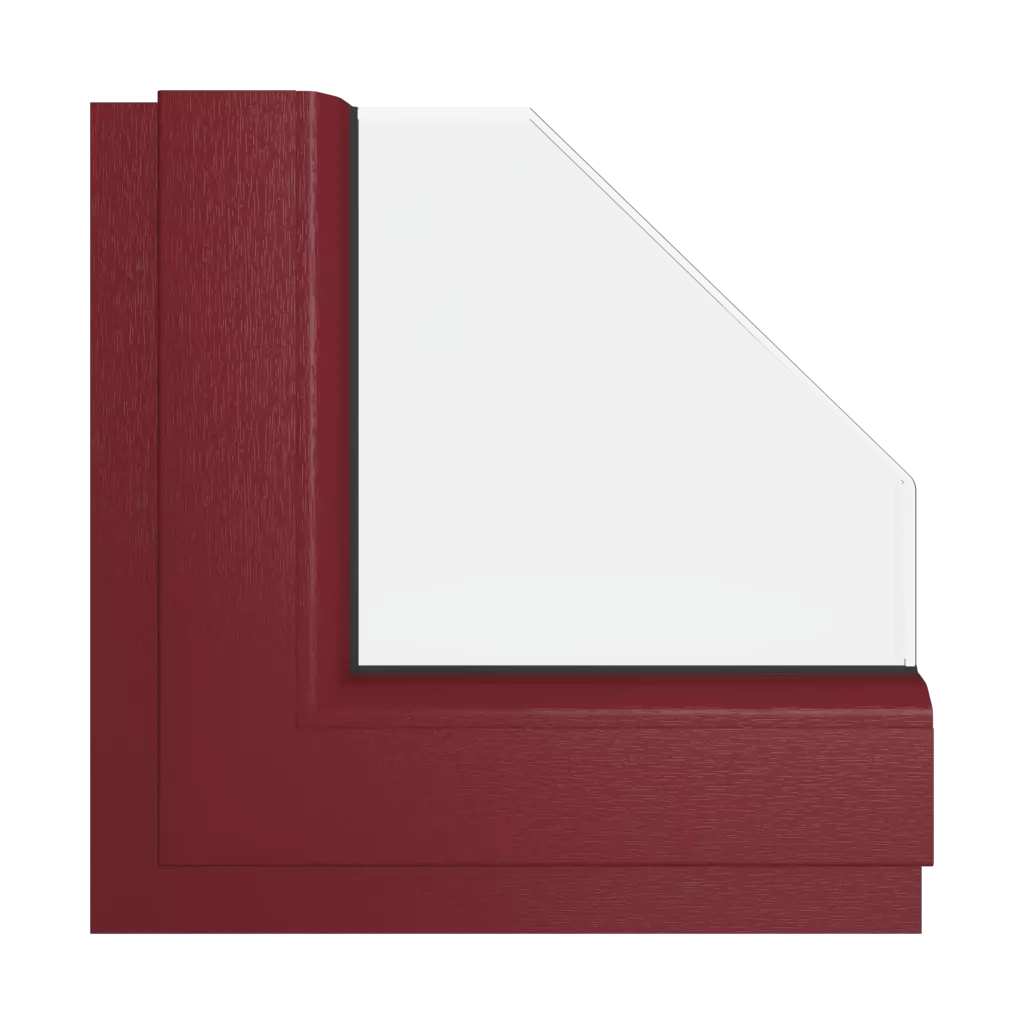 Claret windows window-color veka-colors claret interior