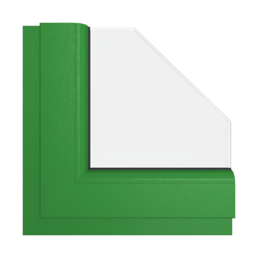 Emerald green windows window-color veka-colors emerald-green interior