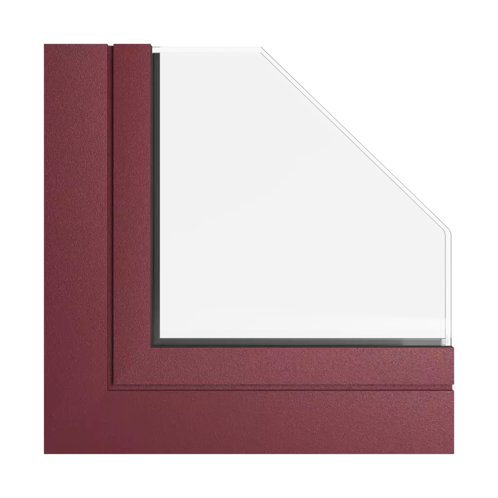 Medium maroon windows window-profiles aliplast