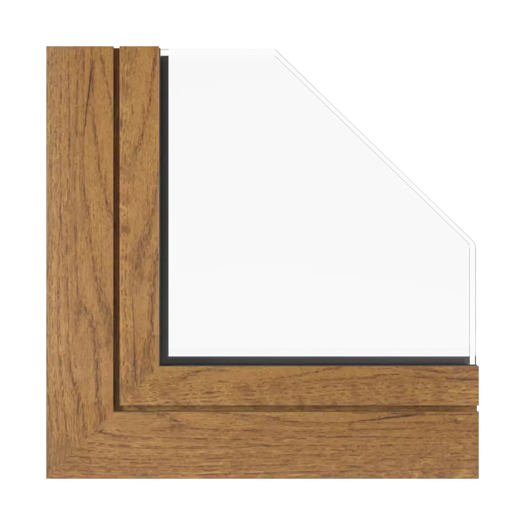 Rustic oak windows window-profiles aluprof mb-sr50n