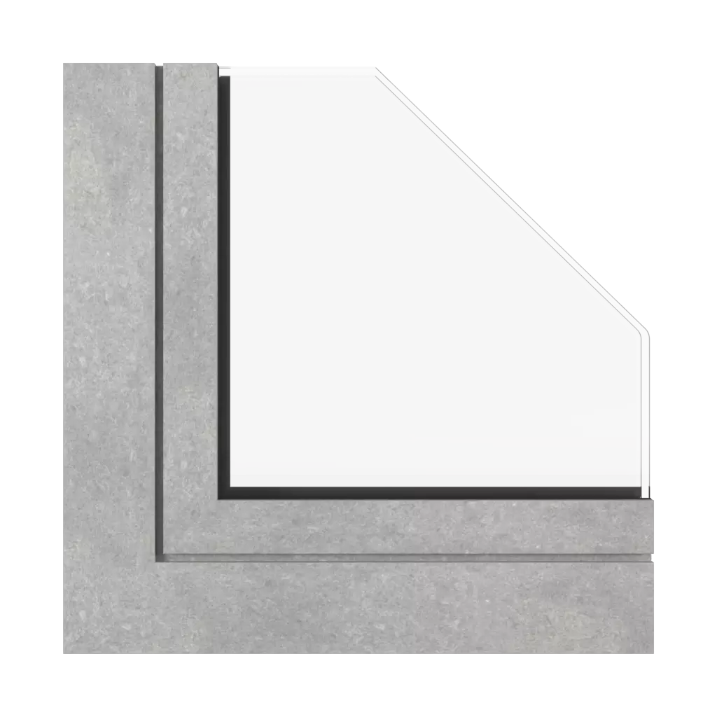 Concrete windows window-profiles aluprof mb-104-passive