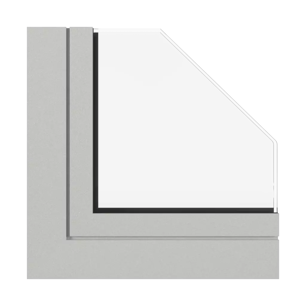 Light gray fine structure windows window-profiles aluprof fire-rated-glazed-roofs