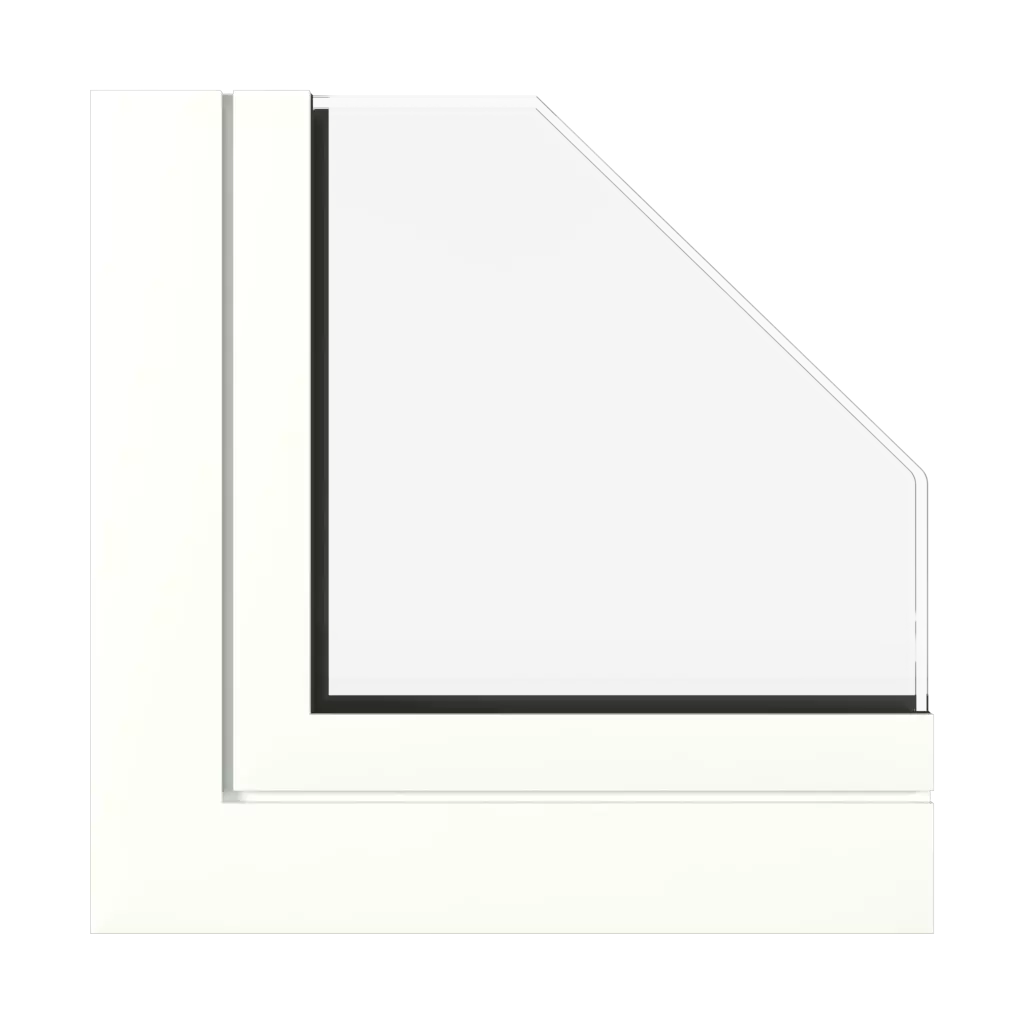 Traffic white semi gloss windows window-profiles aluprof mb-sr50n