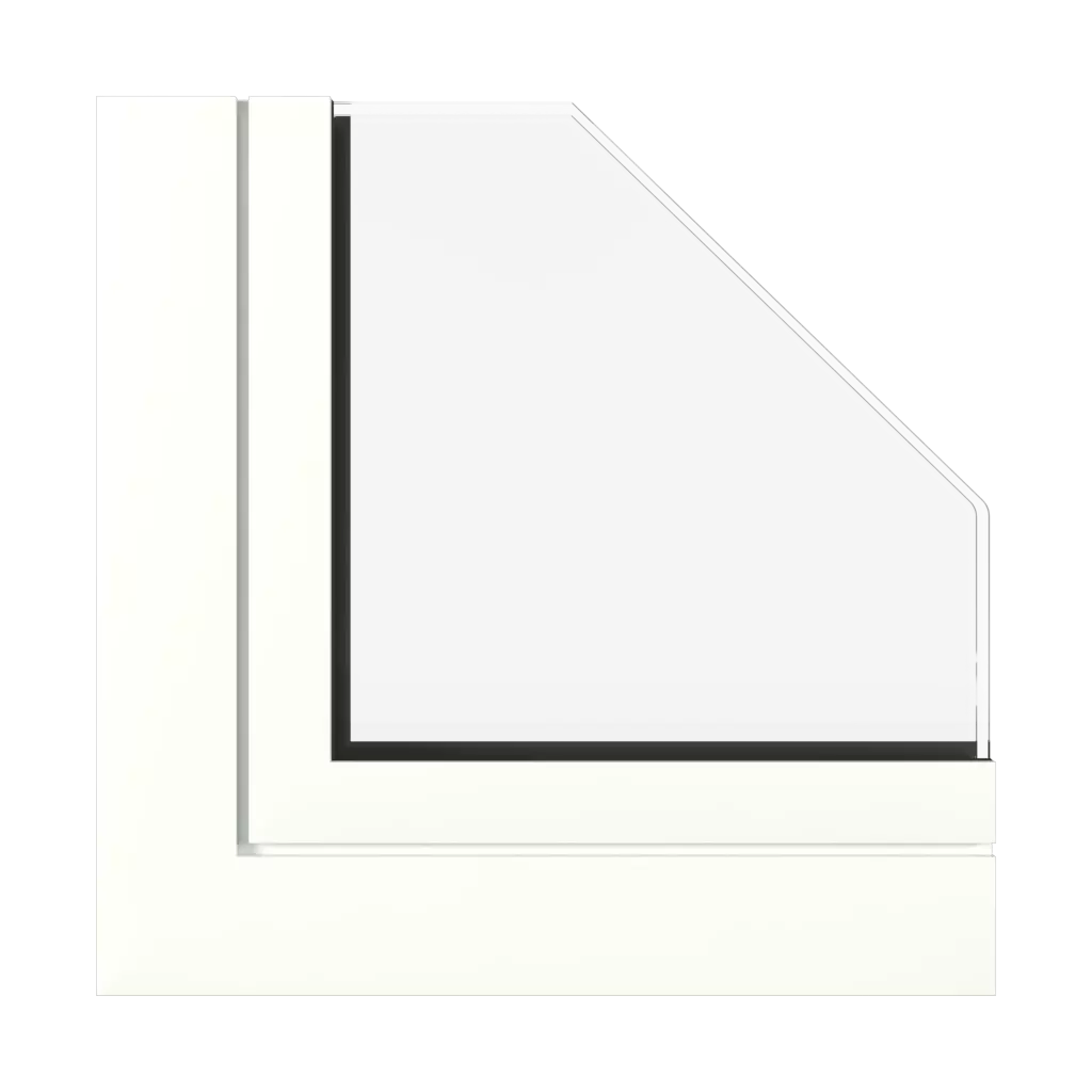 Traffic white semi gloss windows window-profiles aluprof mb-86-st