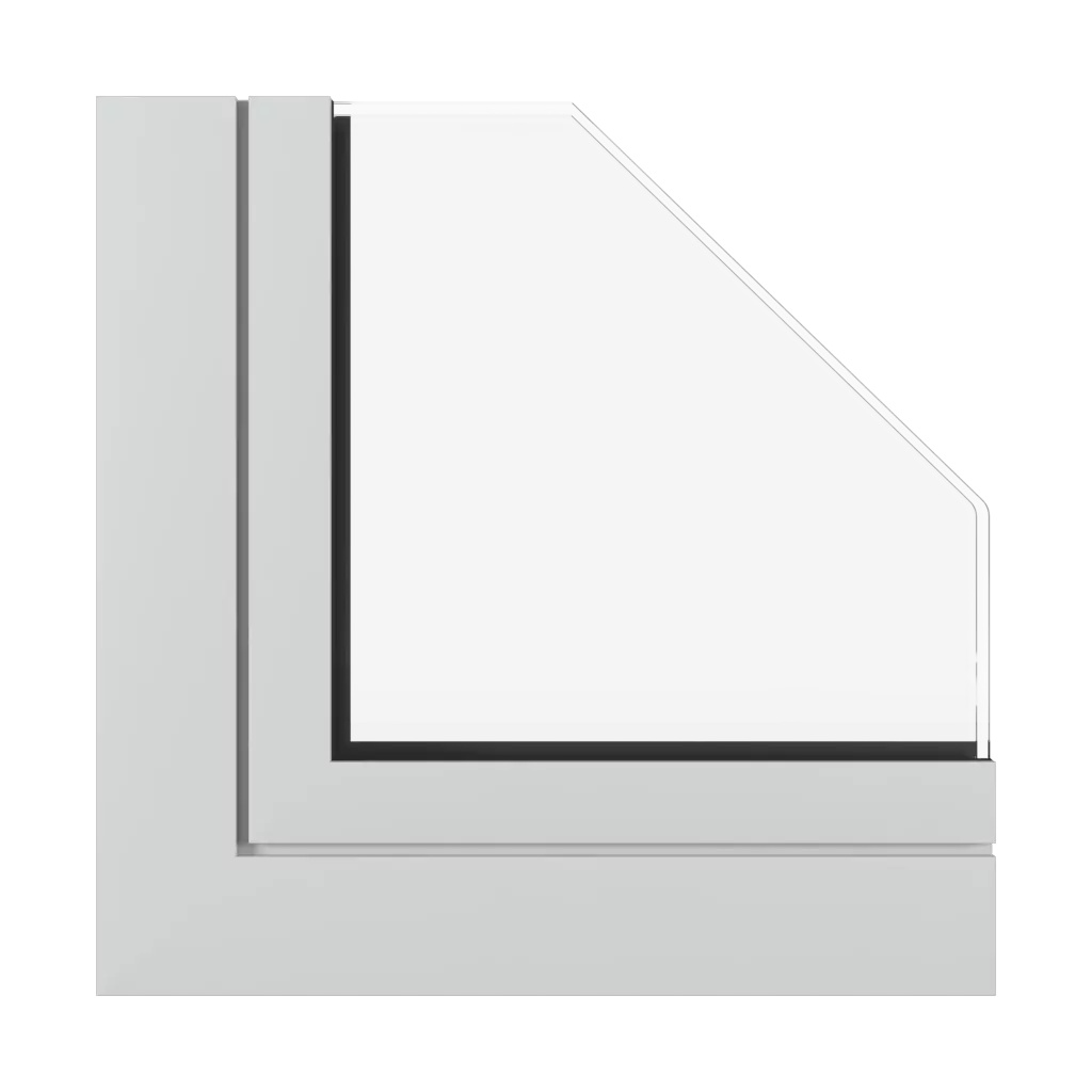 Light gray matt windows window-profiles aluprof fire-rated-glazed-roofs