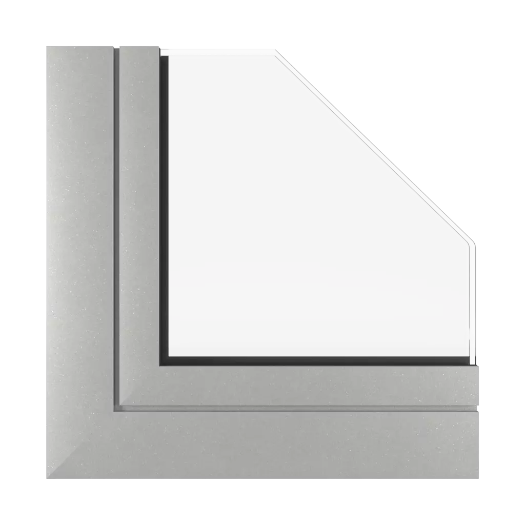 White aluminium matt windows window-profiles aluprof mb-harmony-office