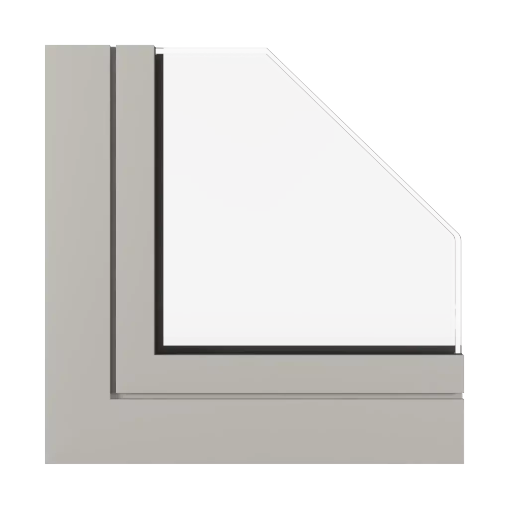 Gray SK windows window-profiles aluprof mb-ferroline