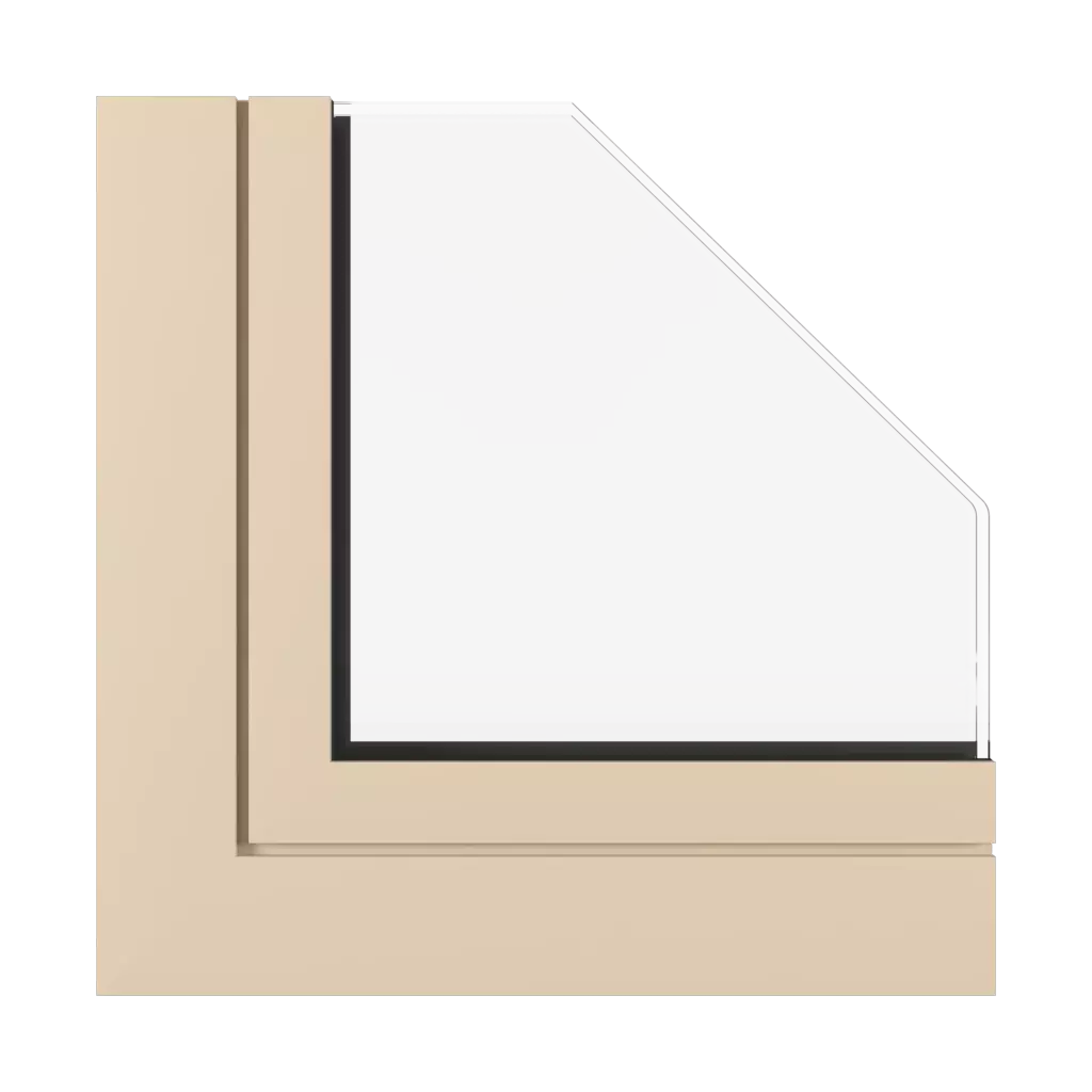 Beige SK windows window-profiles aluprof mb-45-office