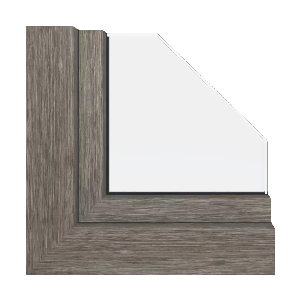 Gray sheffield oak windows window-profiles aluplast ideal-7000