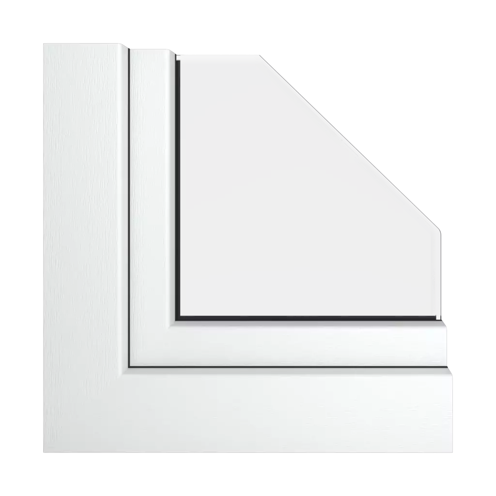 Textured white windows window-profiles aluplast ideal-7000