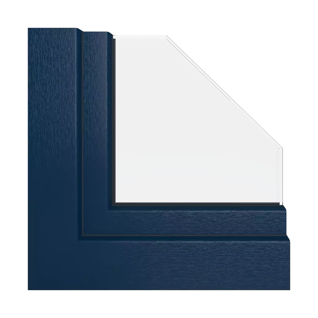 Steel blue windows window-profiles aluplast ideal-7000