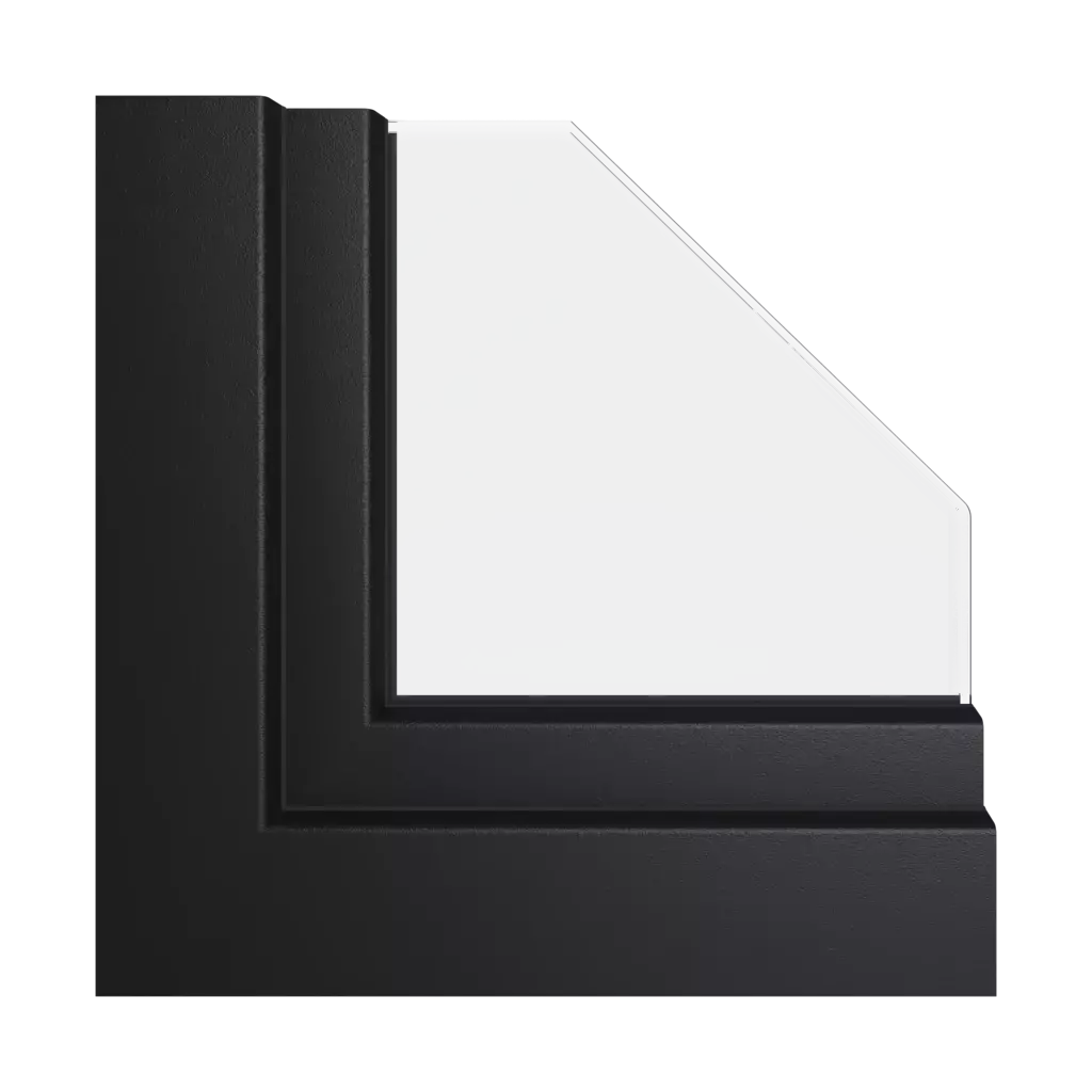 Jet black ✨ windows window-profiles aluplast ideal-7000
