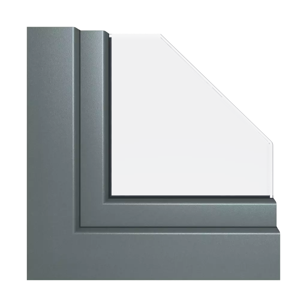 Aludec gray basalt windows window-profiles aluplast ideal-7000