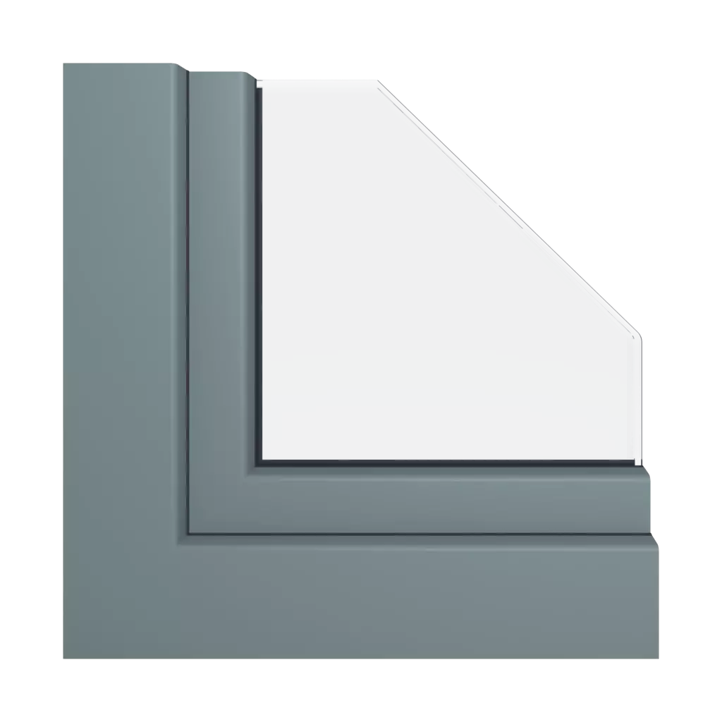 Basalt gray windows window-profiles aluplast ideal-7000