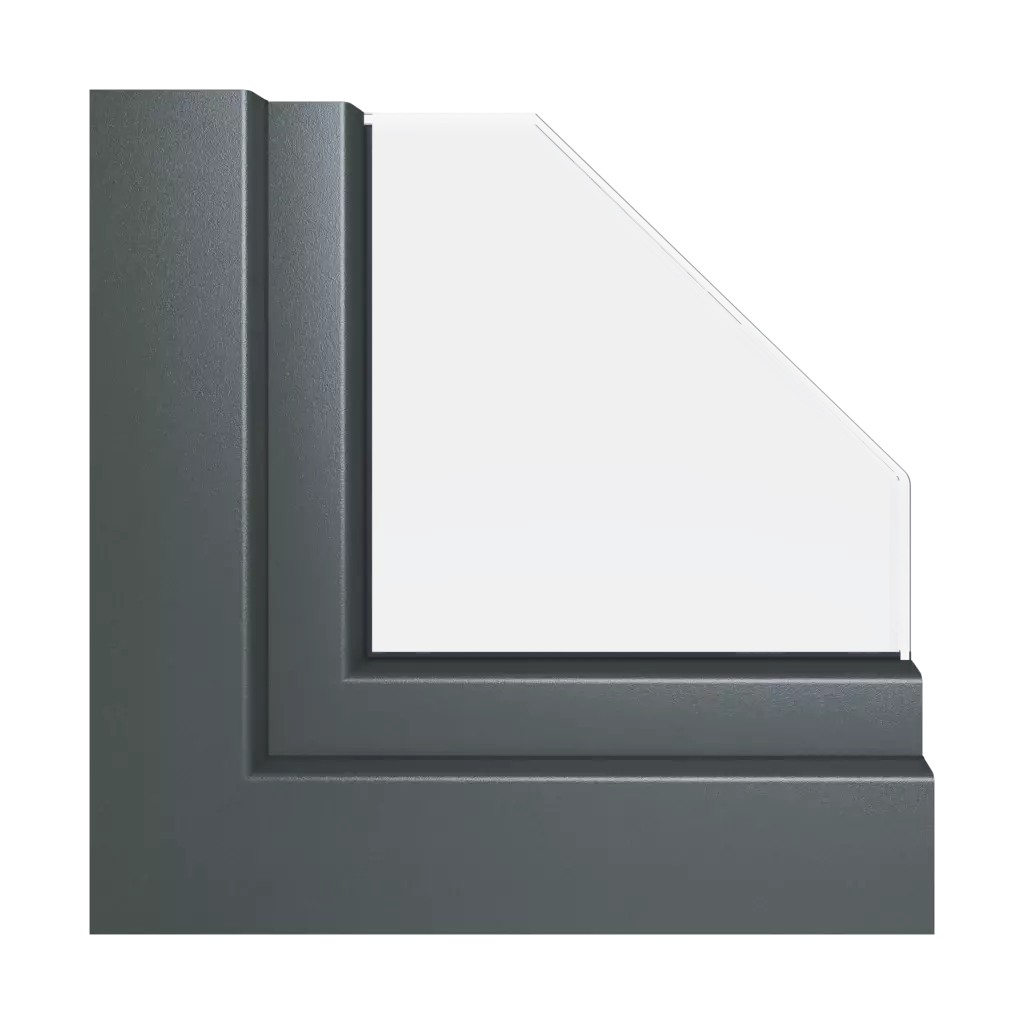 Aludec gray anthracite windows window-profiles aluplast ideal-7000