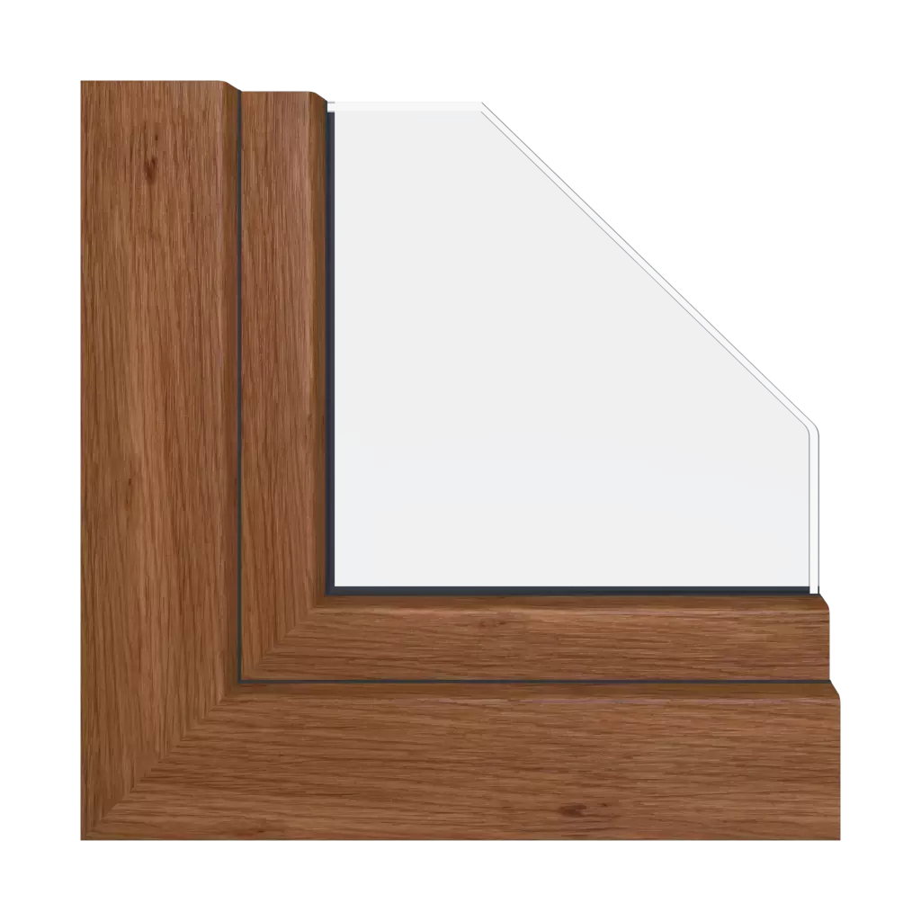 Knotty oak windows window-profiles schuco living-as