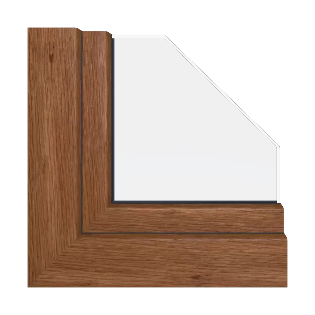 Knotty oak windows window-color schueco-colors   