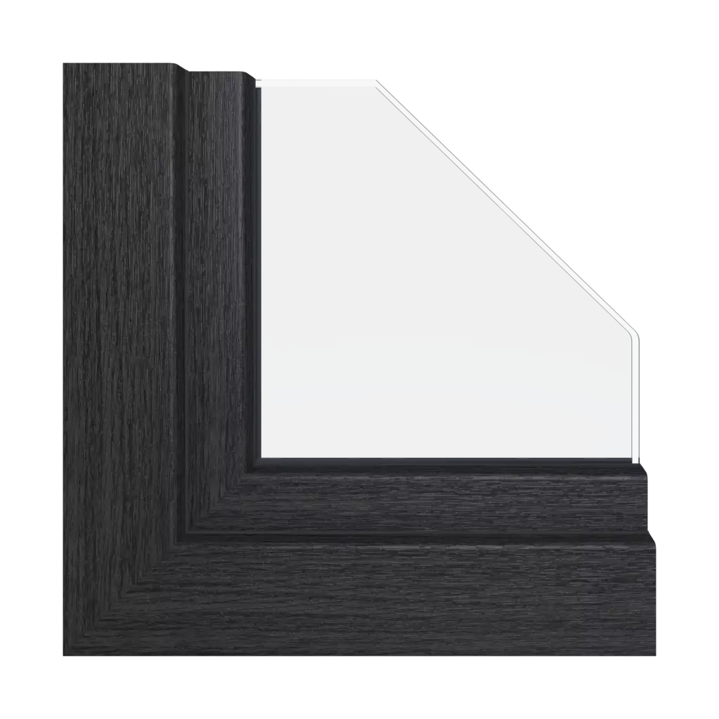 Gray oak windows window-color schueco-colors gray-oak