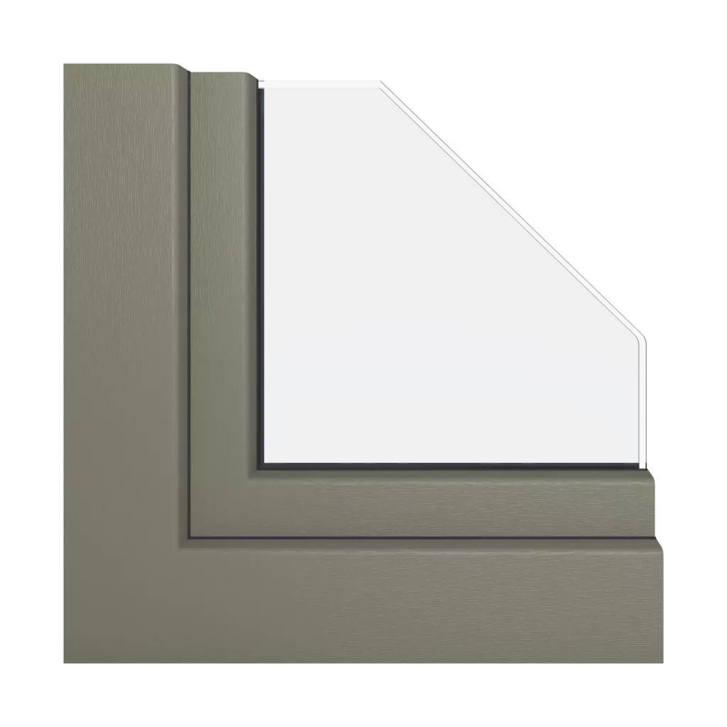 Cement gray windows window-color schueco-colors   