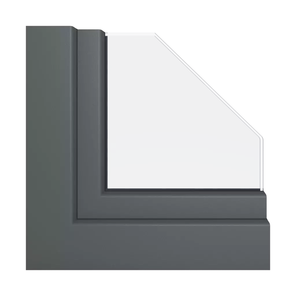 Basalt gray smooth windows window-color schueco-colors basalt-gray-smooth