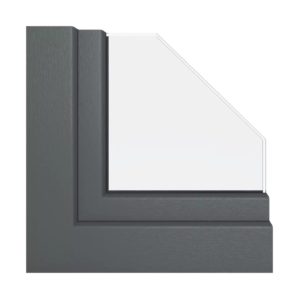 Basalt gray windows window-profiles schuco corona-ct-70