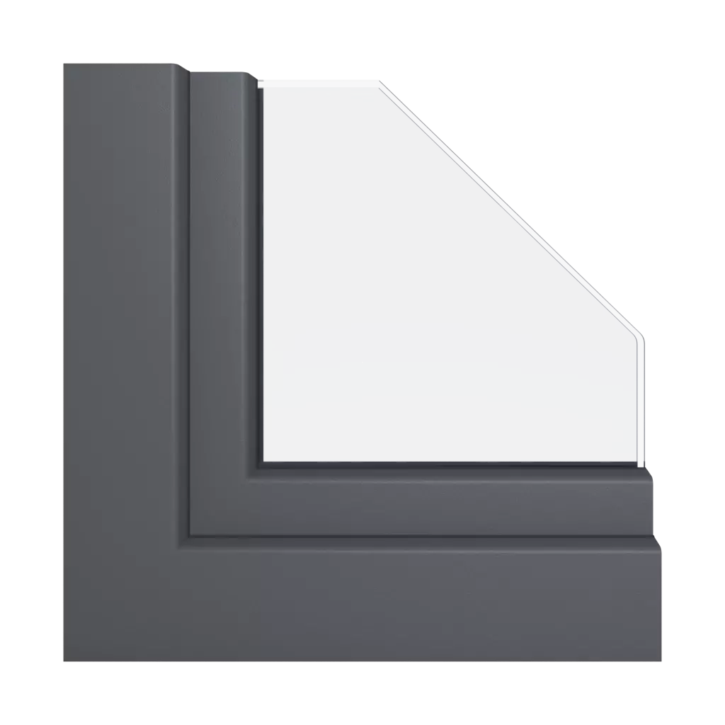 Slate gray smooth windows window-profiles schuco living-as