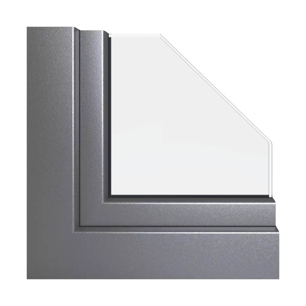 Alux gray aluminum windows window-profiles schuco corona-ct-70