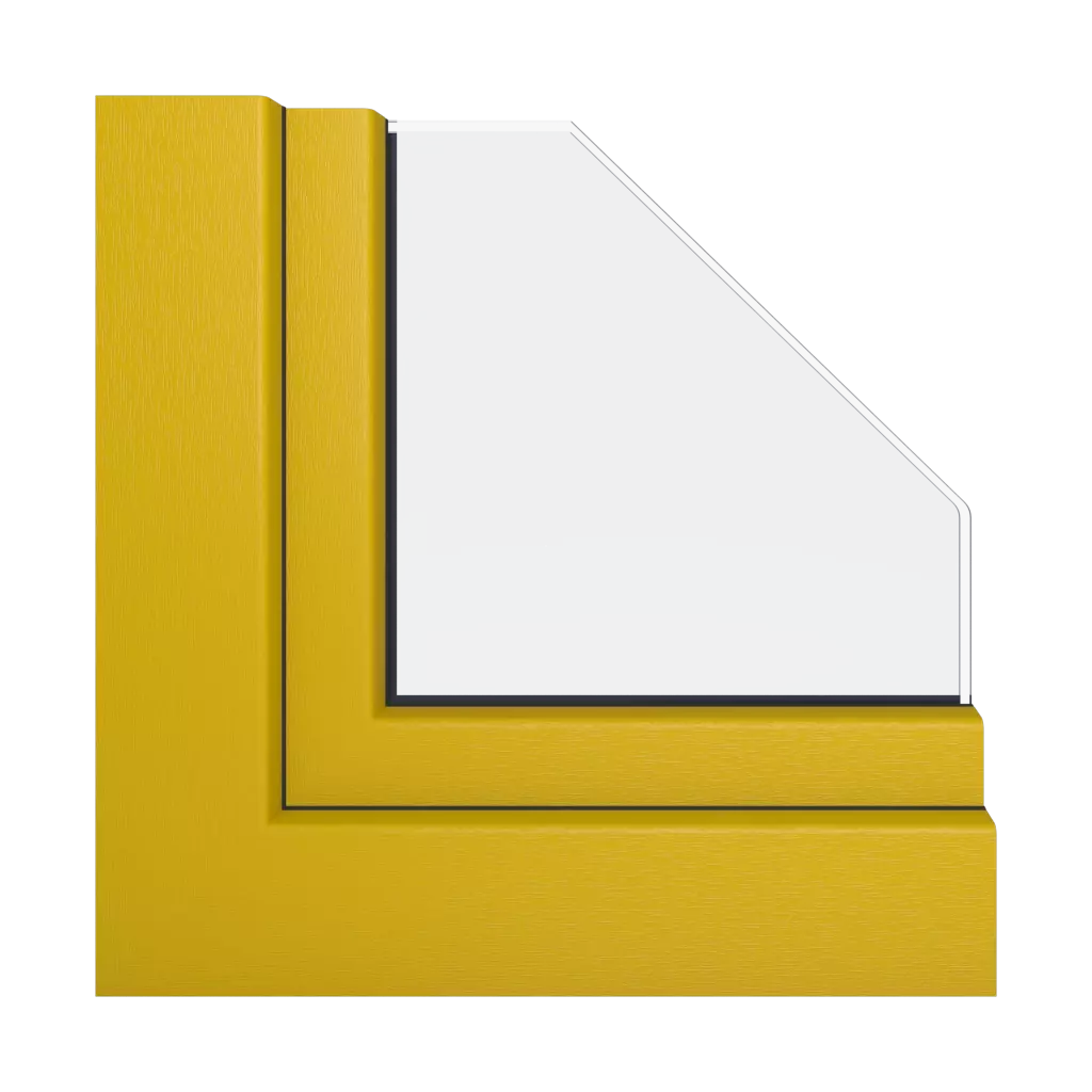 Yellow windows window-color schueco-colors   
