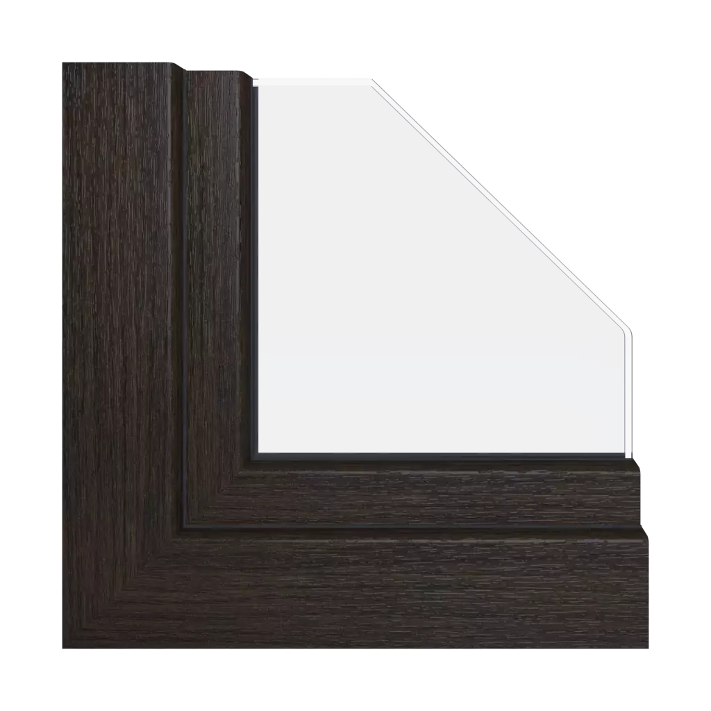 Dark oak windows window-profiles schuco corona-ct-70