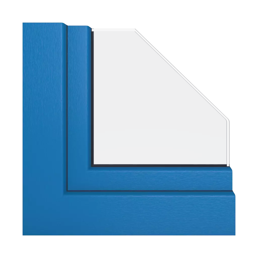 Brilliant blue windows window-color schueco-colors   